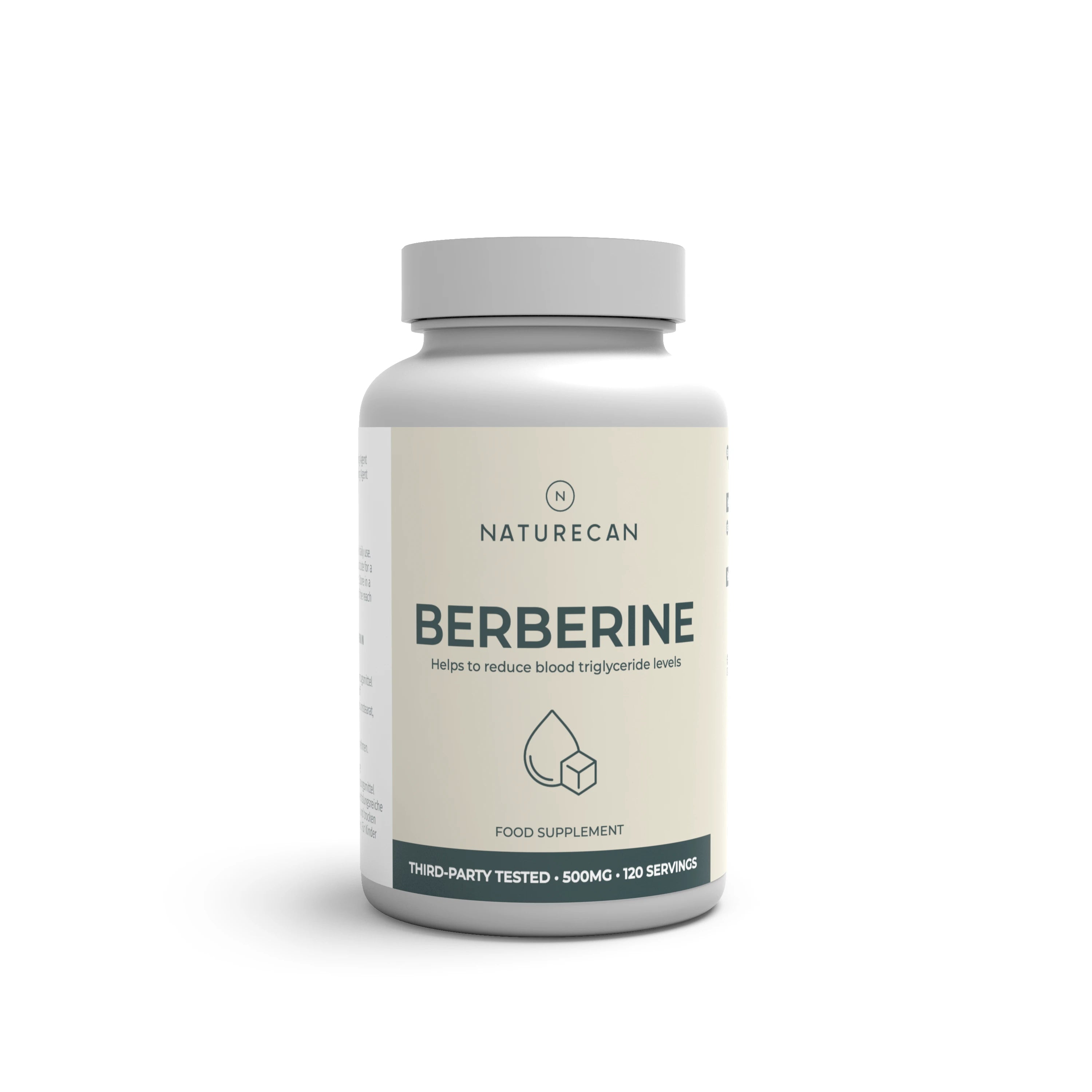 Berberyna Naturecan 500 mg – wegańskie kapsułki w opakowaniu na białym tle