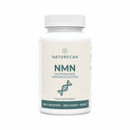 Butelka suplementu Naturecan NMN 500 mg – czyste NMN o 99% czystości, front etykiety.
