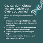Kiedy warto stosować Calcium Citrate Malate – wsparcie kości, mięśni, nerwów i zdrowego starzenia