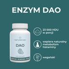 Suplement DAO Naturecan wspierający metabolizm histaminy i pomocny przy nietolerancji histaminy – 23 000 HDU, formuła wegańska.