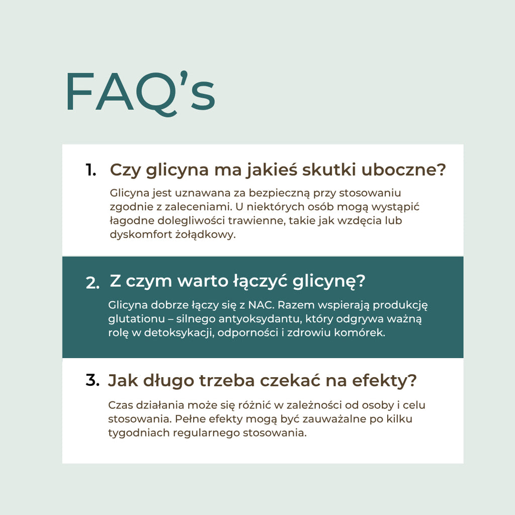 Glicyna Naturecan porównanie jakość skład czystość suplementu