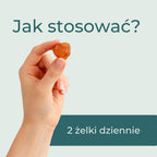 Instrukcja stosowania magnezu w żelkach Naturecan - 2 żelki dziennie.