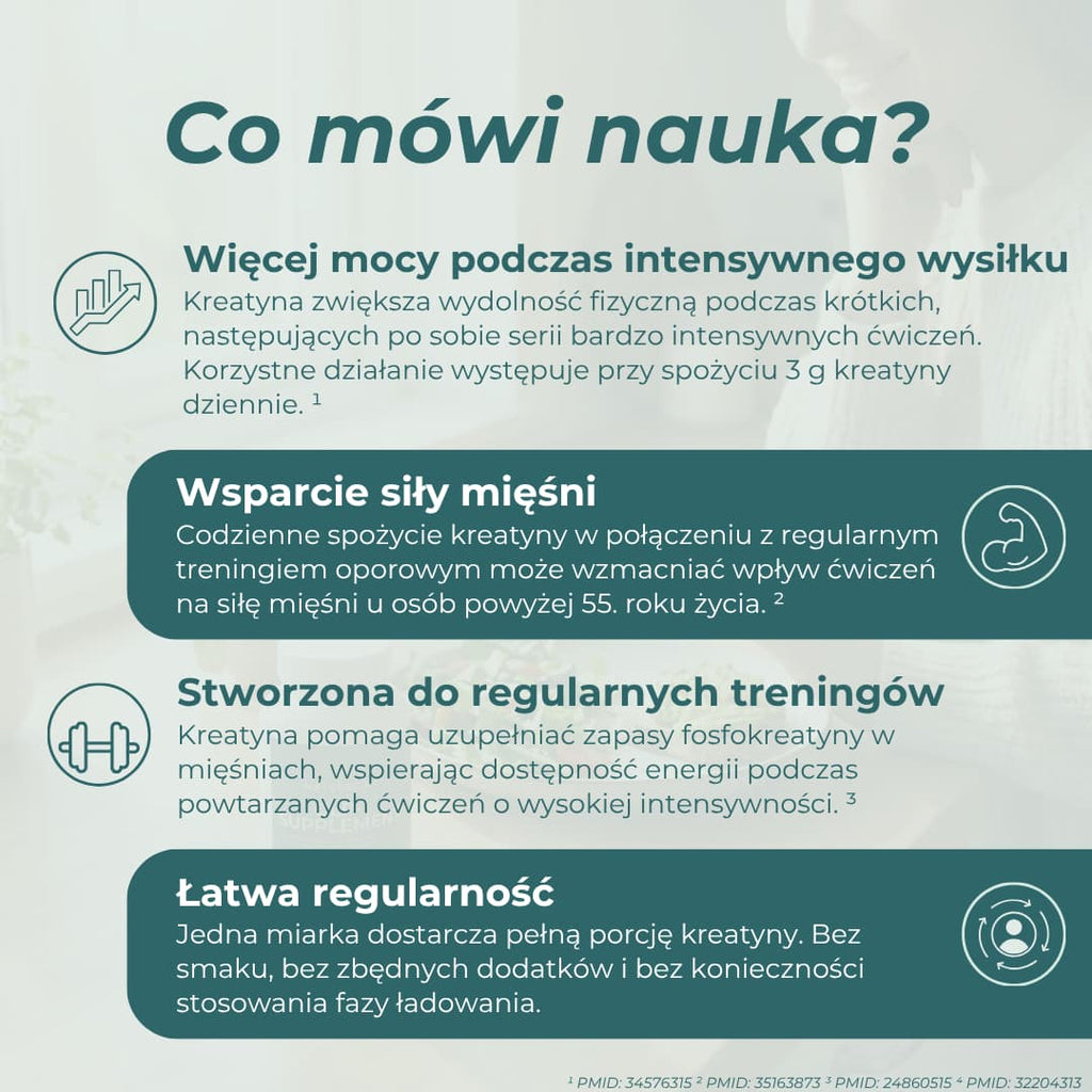 Kreatyna a wydolność fizyczna, siła mięśni i wsparcie treningowe