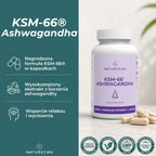 KSM-66 Ashwagandha Naturecan 500 mg – ekstrakt z korzenia ashwagandhy w kapsułkach