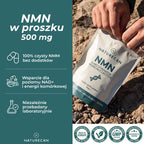 NMN w proszku 500 mg Naturecan – czysty suplement wspierający poziom NAD+