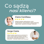 Opinie klientów o multiwitaminach Naturecan, pokazujące wysokie oceny oraz pozytywny wpływ na energię i odporność.
