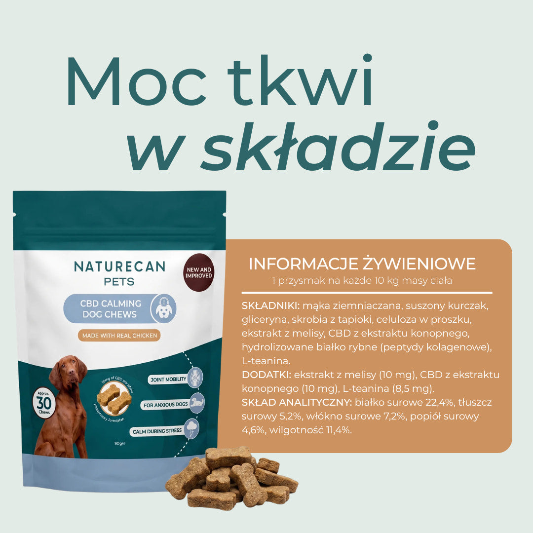 CBD przysmaki dla psa na uspokojenie