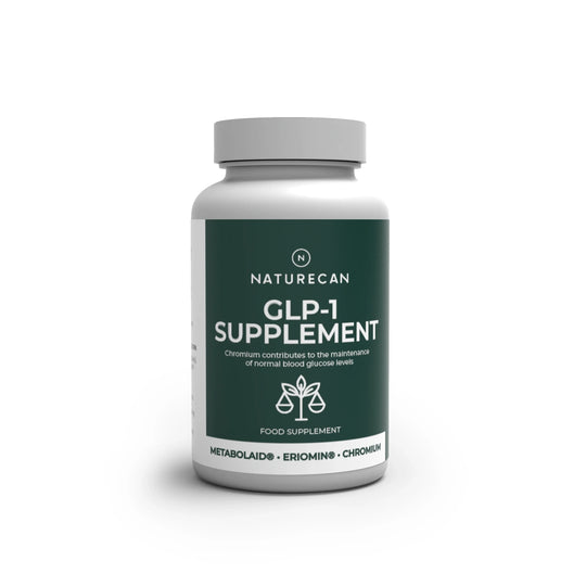 Suplement GLP-1 Naturecan – opakowanie produktu na odchudzanie na białym tle