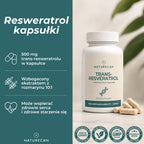 Trans-resweratrol Naturecan 500 mg z ekstraktem z rozmarynu 10:1