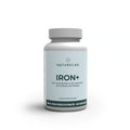 Żelazo w kapsułkach Naturecan Iron+ 18 mg bisglicynianu żelaza, suplement diety dla wegan, 60 porcji.