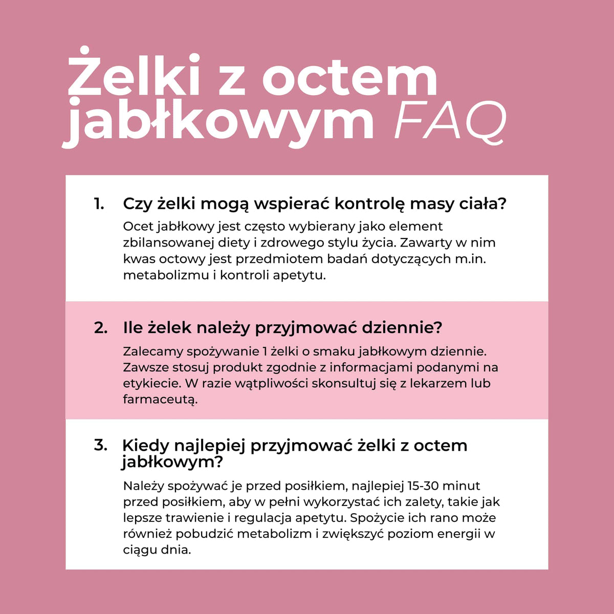 Żelki z Octem Jabłkowym
