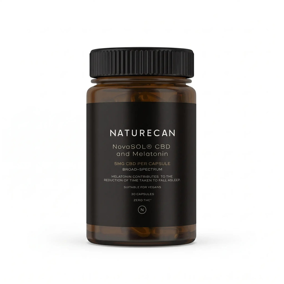 Opakowanie Naturecan NovaSOL CBD z melatoniną - 30 kapsułek wspierających zasypianie