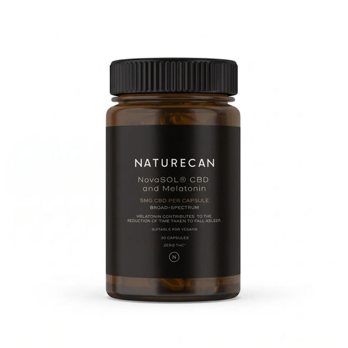Opakowanie Naturecan NovaSOL CBD z melatoniną - 30 kapsułek wspierających zasypianie